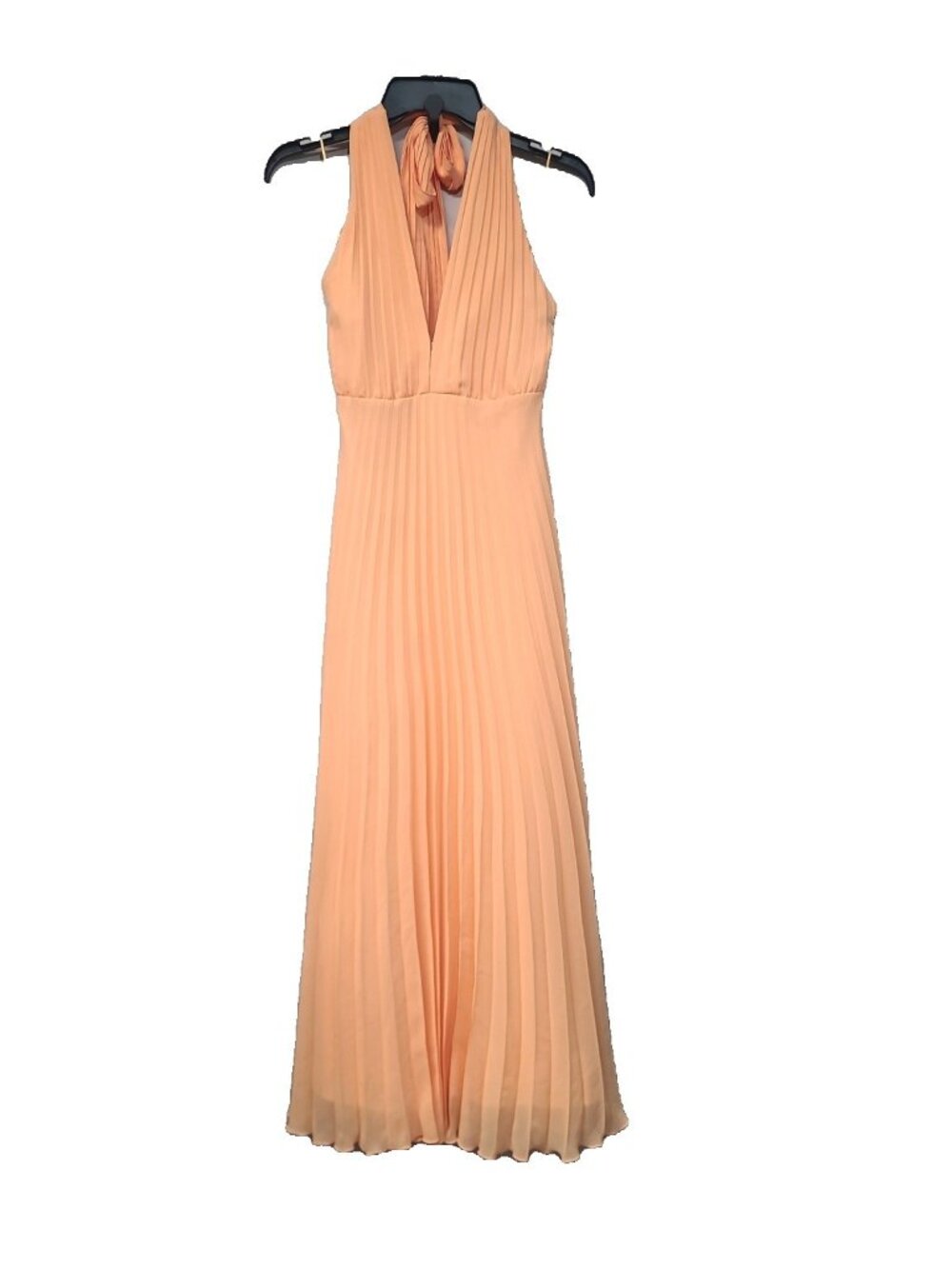 Abercrombie & Fitch Giselle Halter Maxi Dress S Orange NWT